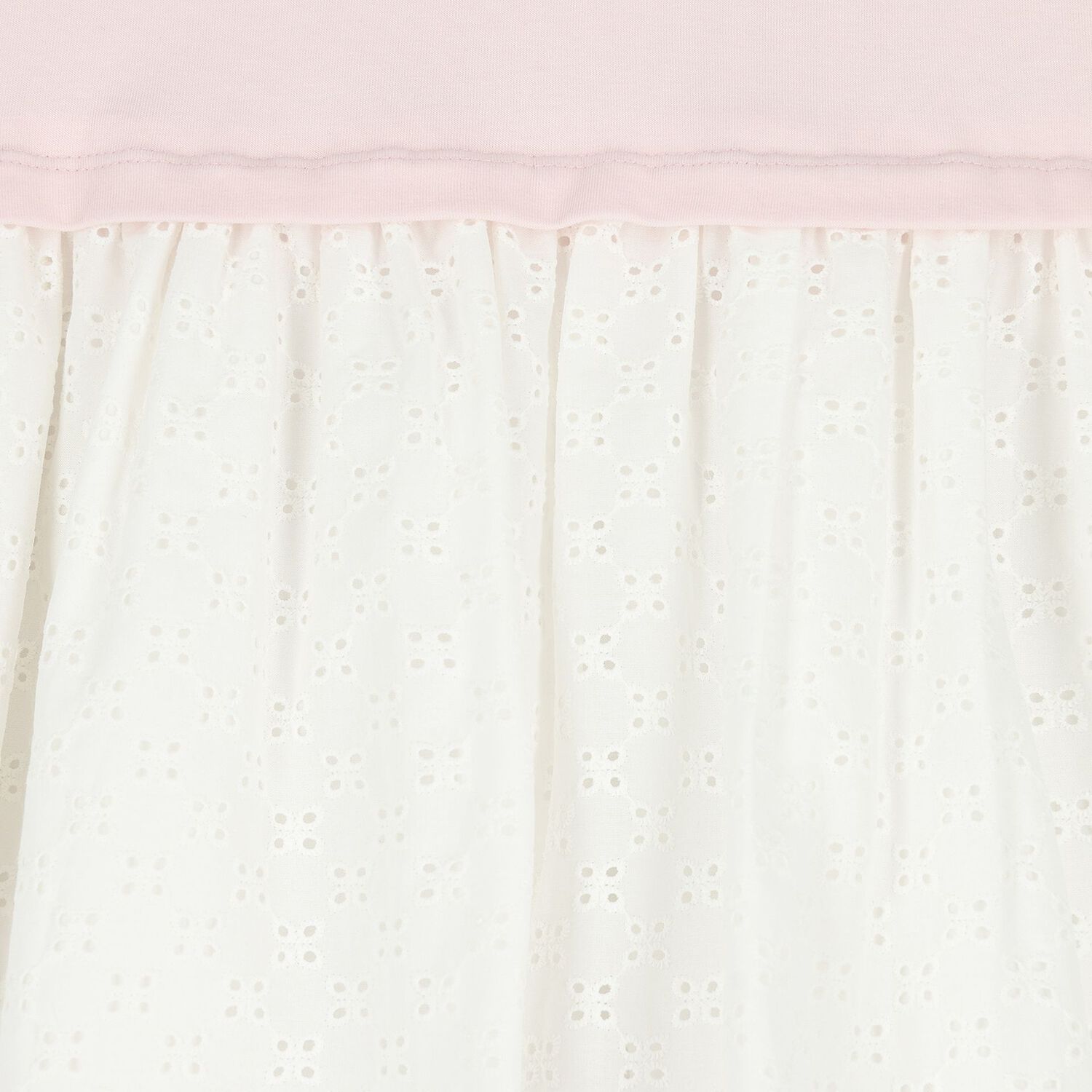 فستان بنات بالشعار باللون الوردى والابيض , 1, hi-res