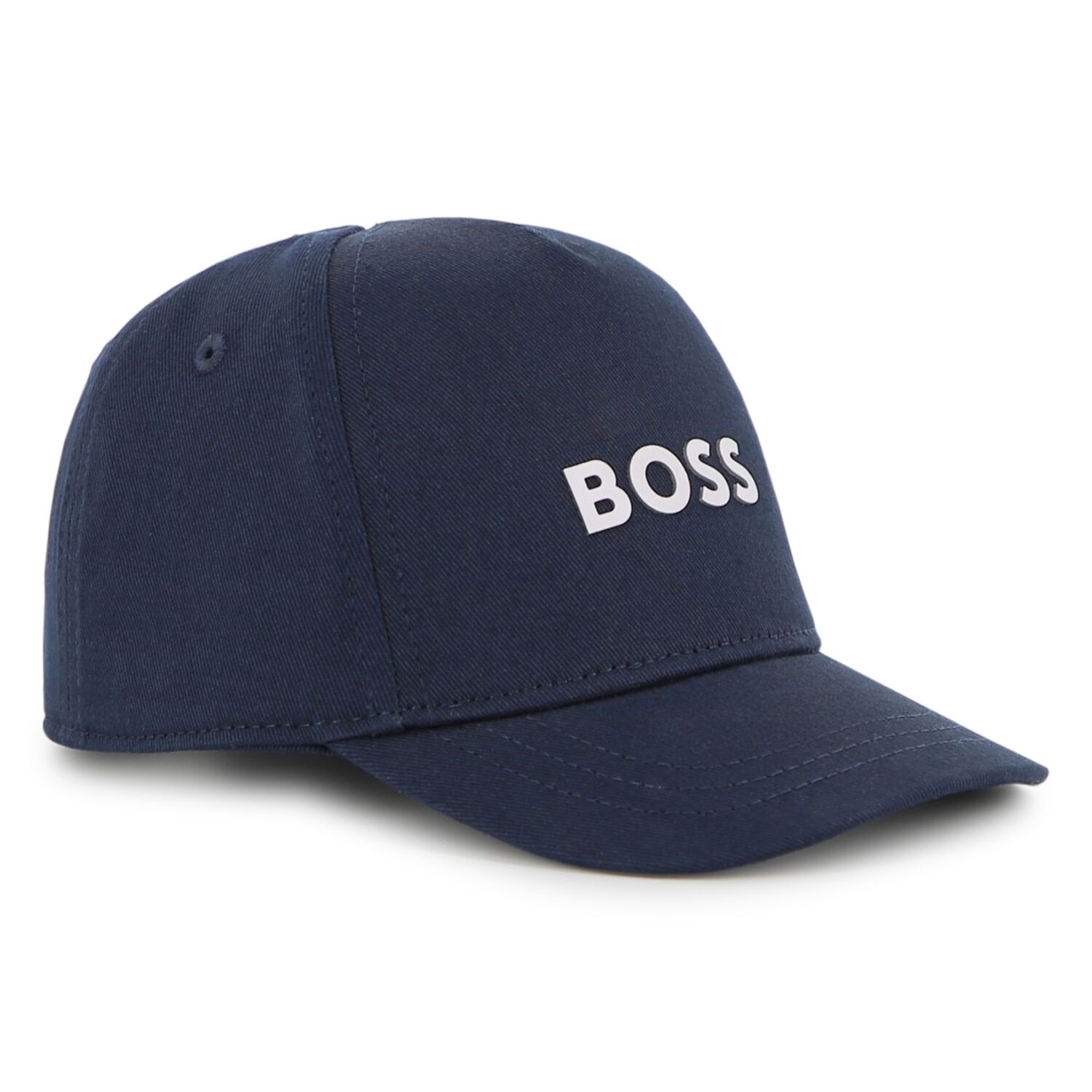 Boys Navy Blue Logo Cap, 1, hi-res