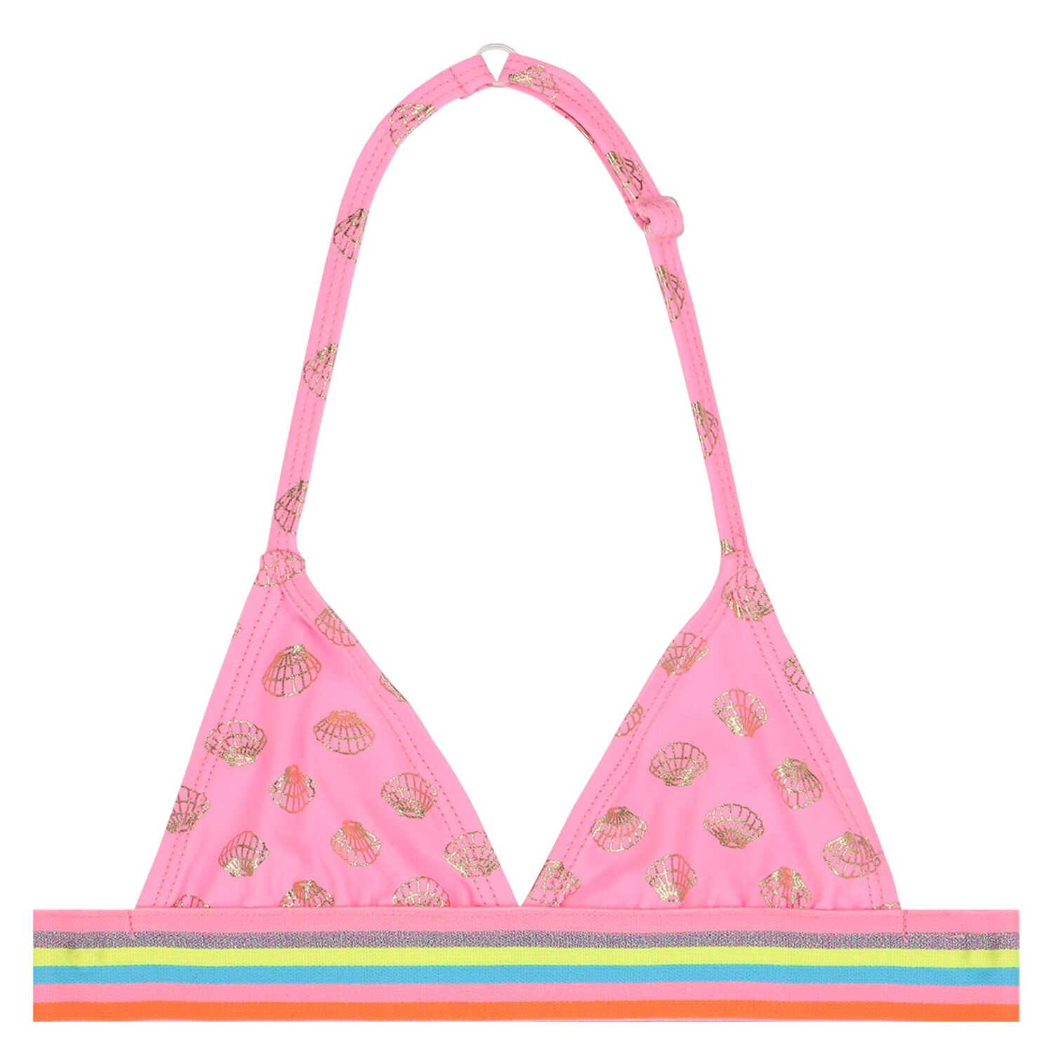 Girls Pink Shell Bikini, 1, hi-res