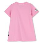 Younger Girls Pink Bubble Tiger Logo Dress, 1, hi-res