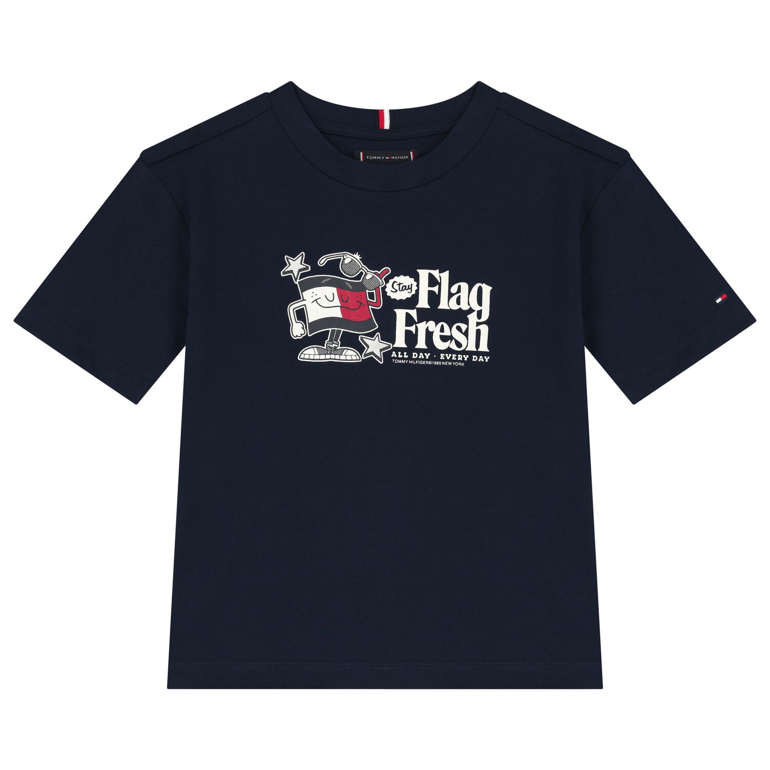 Boys Navy Blue Logo T-Shirt, 2, hi-res
