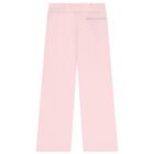 Girls Pink Embellished Logo Joggers, 1, hi-res