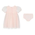 Baby Girls Pink Embellished Crystal Tulle Dress Set, 1, hi-res