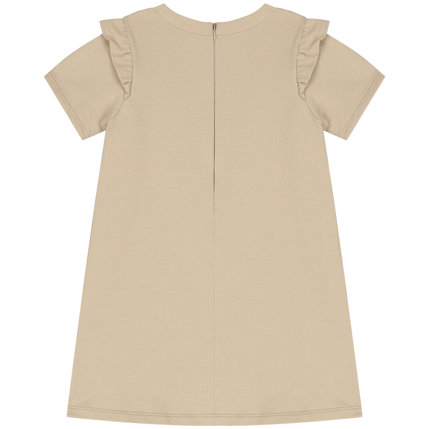 Girls Beige Logo Bag Dress, 2, hi-res