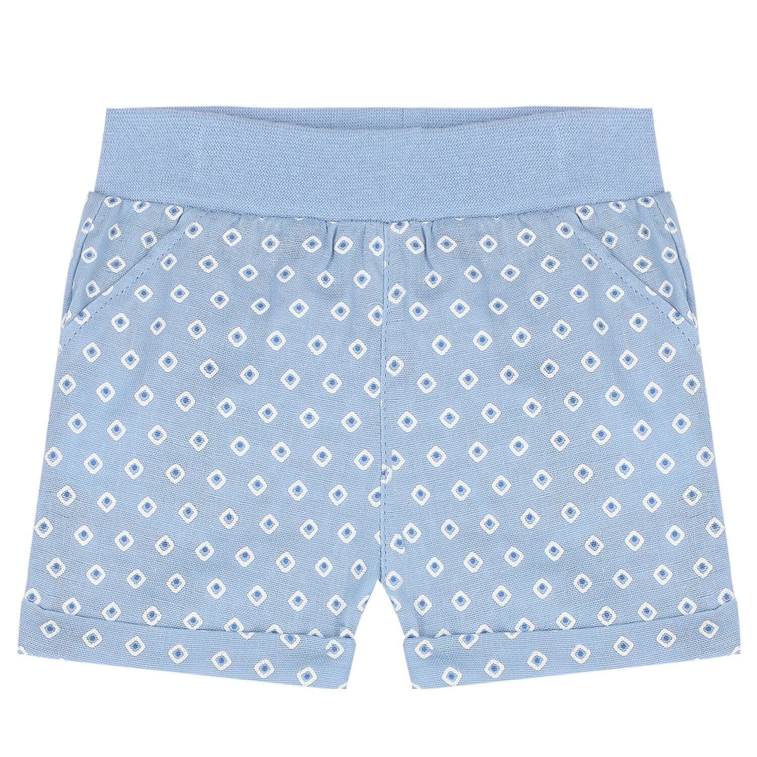 طقم شورت أولاد بطبعة الأرنب باللون الأبيض والأزرق, 2, hi-res