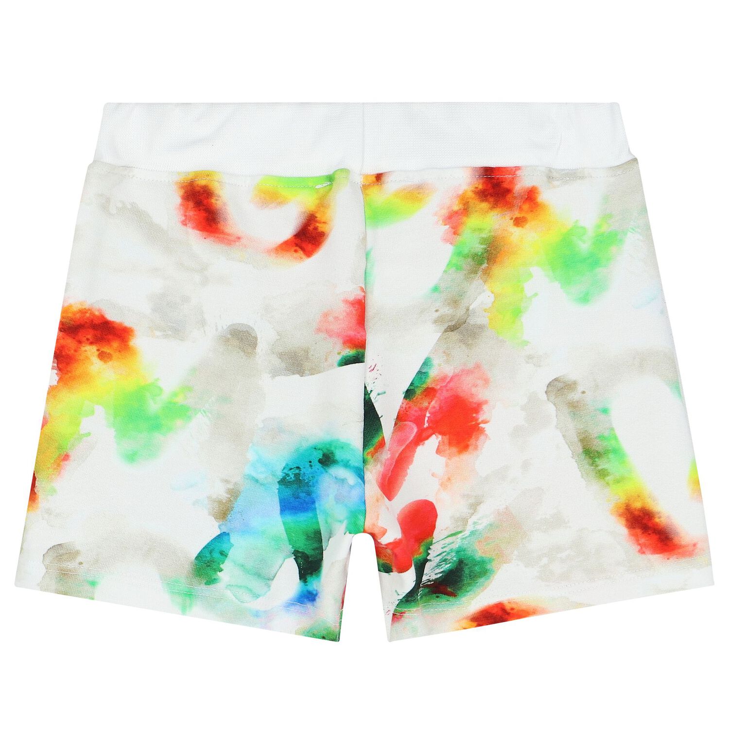 Younger Boys white Logo Shorts Set, 1, hi-res
