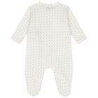 طقم أفرول بالشعار باللون العاجي, 2, hi-res