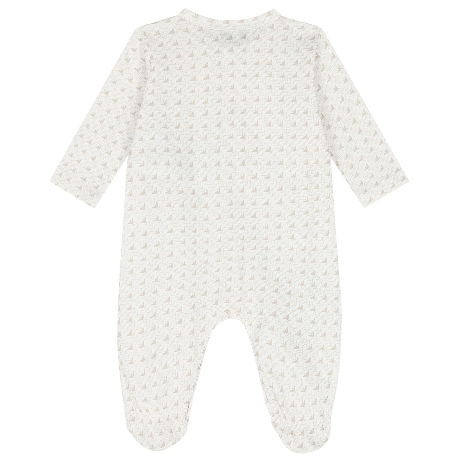 طقم أفرول بالشعار باللون العاجي, 2, hi-res image number null