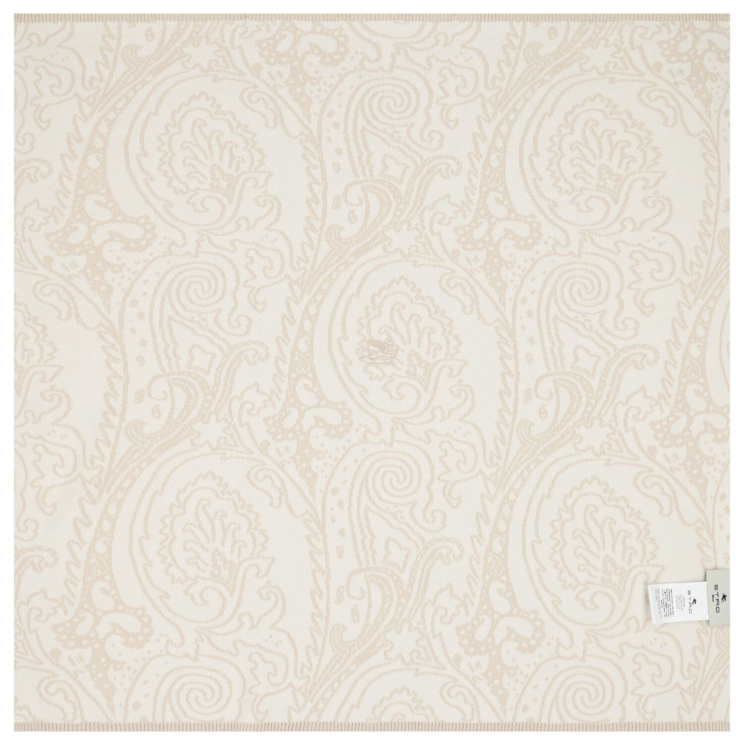 White & Burgundy Pegaso Logo Baby Blanket, 1, hi-res