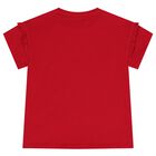 Girls Red Logo T-Shirt, 1, hi-res