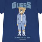 Boys Blue Teddy Bear Logo T-Shirt, 3, hi-res