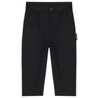 Younger Boys Black, Beige & White Logo Tracksuit Set, 1, hi-res