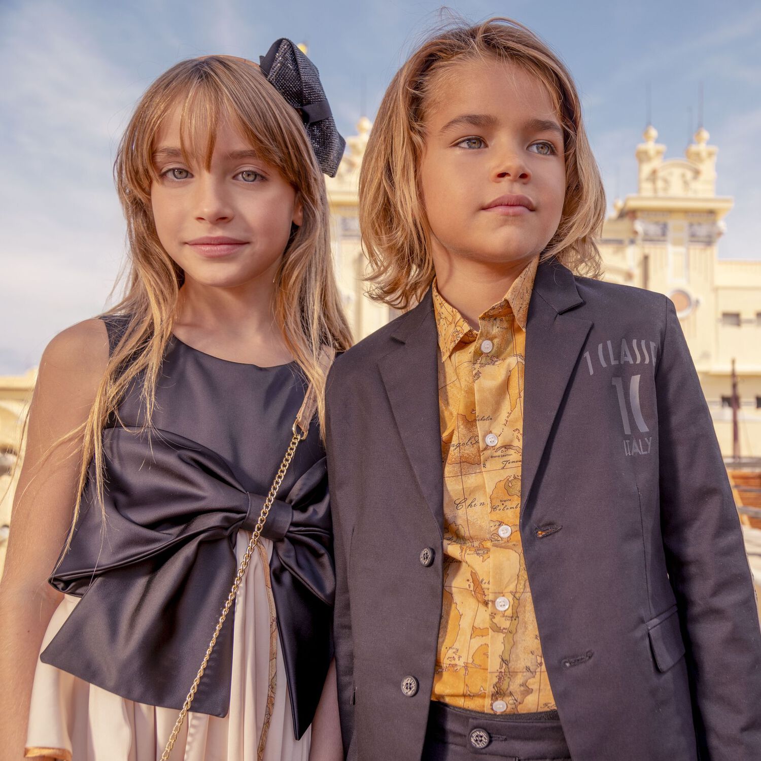 Boys Beige Geo Map Shirt, 1, hi-res