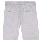 Boys Grey Logo Shorts, 1, hi-res