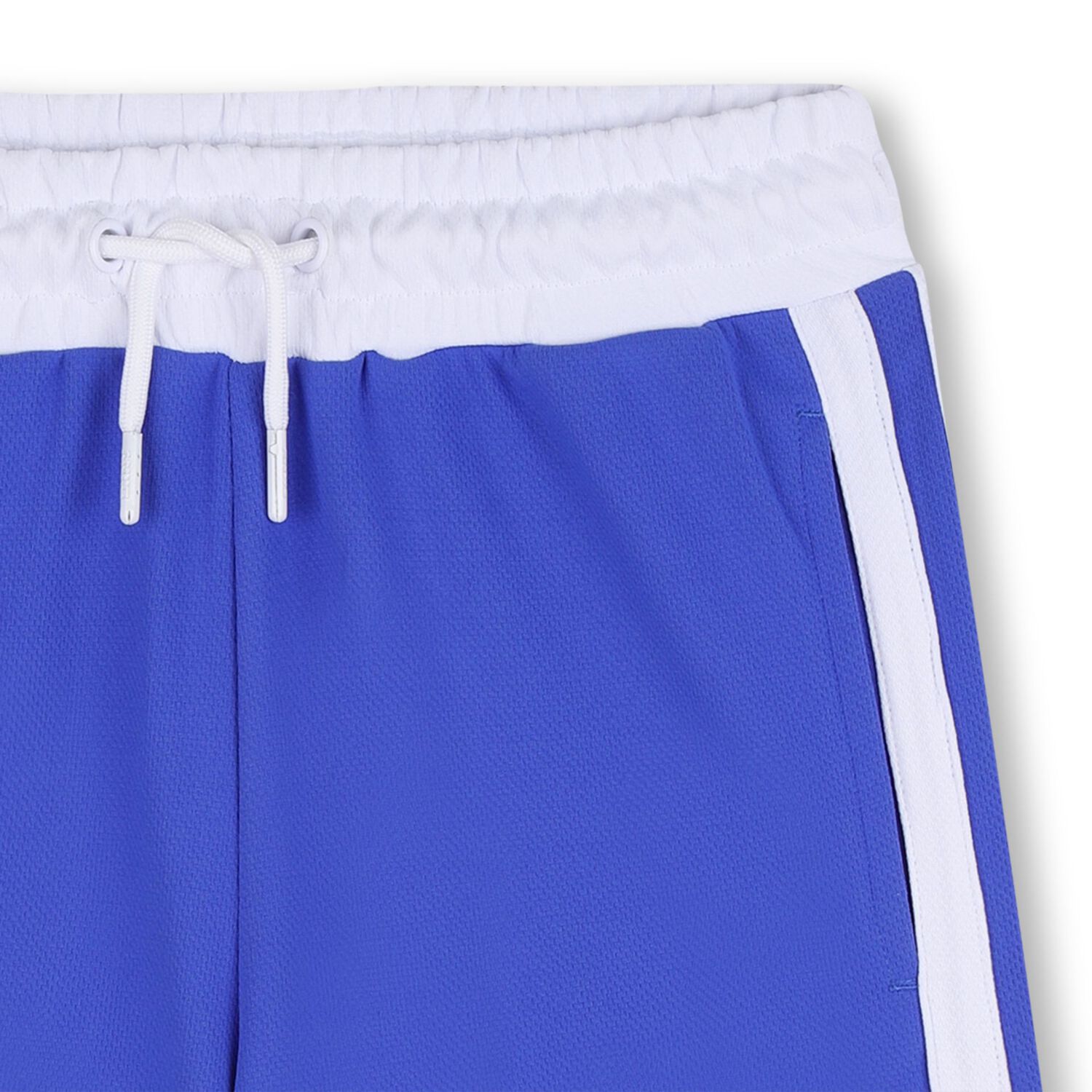 Blue & White Logo Shorts, 1, hi-res