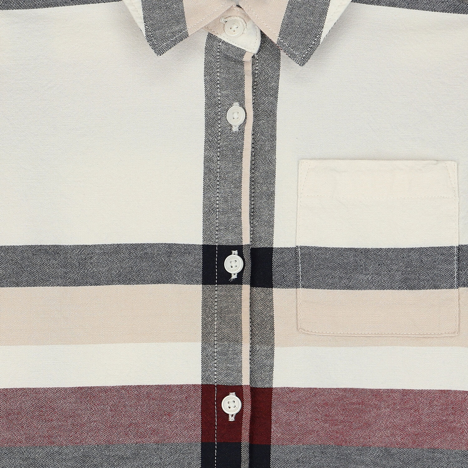 فستان بنات كاروهات بالشعار باللون البيج, 1, hi-res