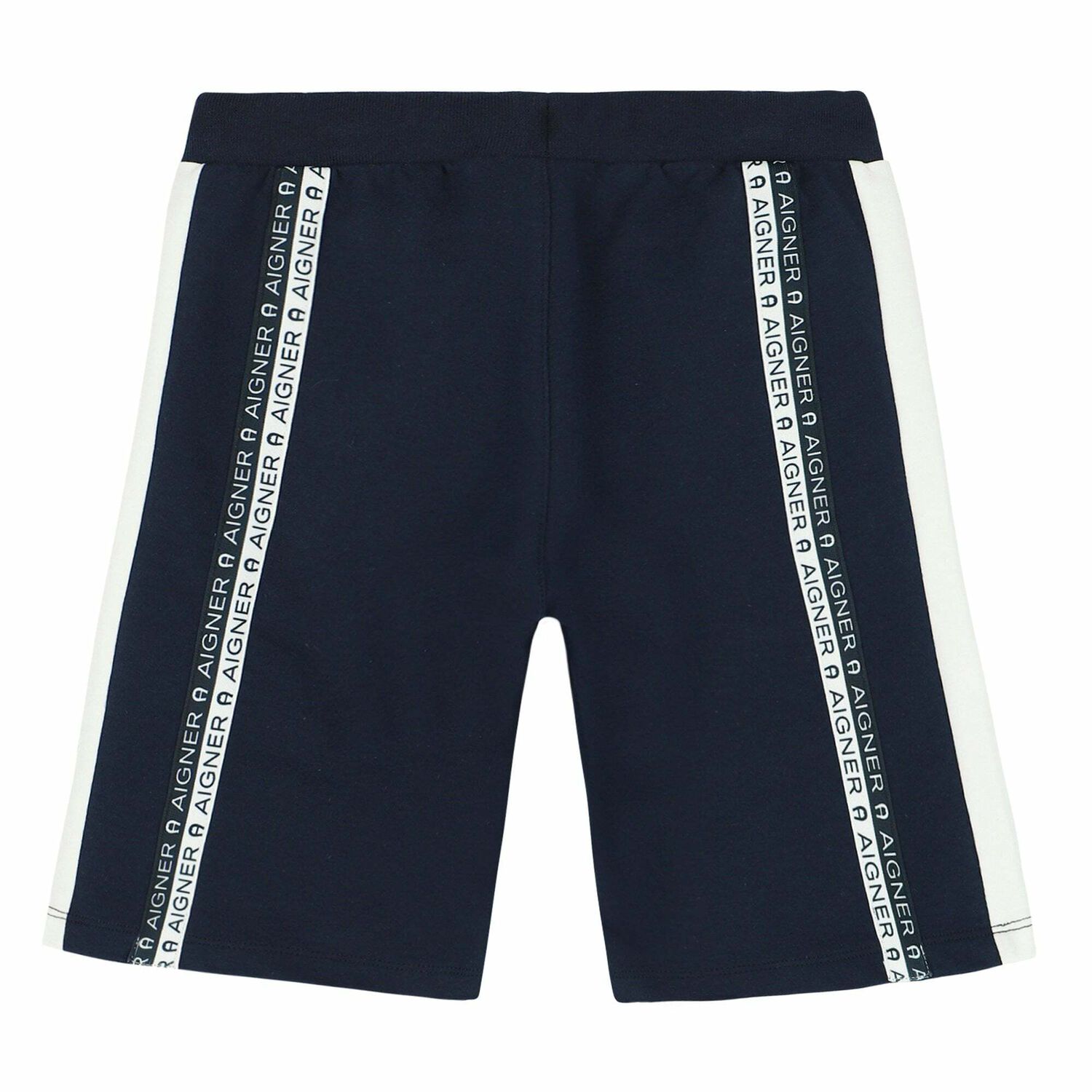Boys Navy Logo Shorts, 2, hi-res