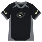 Boys Black & Grey Logo Dri-Fit T-Shirt, 1, hi-res