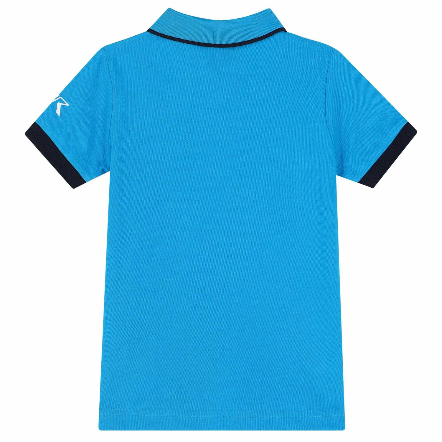 Boys Blue Logo Polo Shirt, 1, hi-res