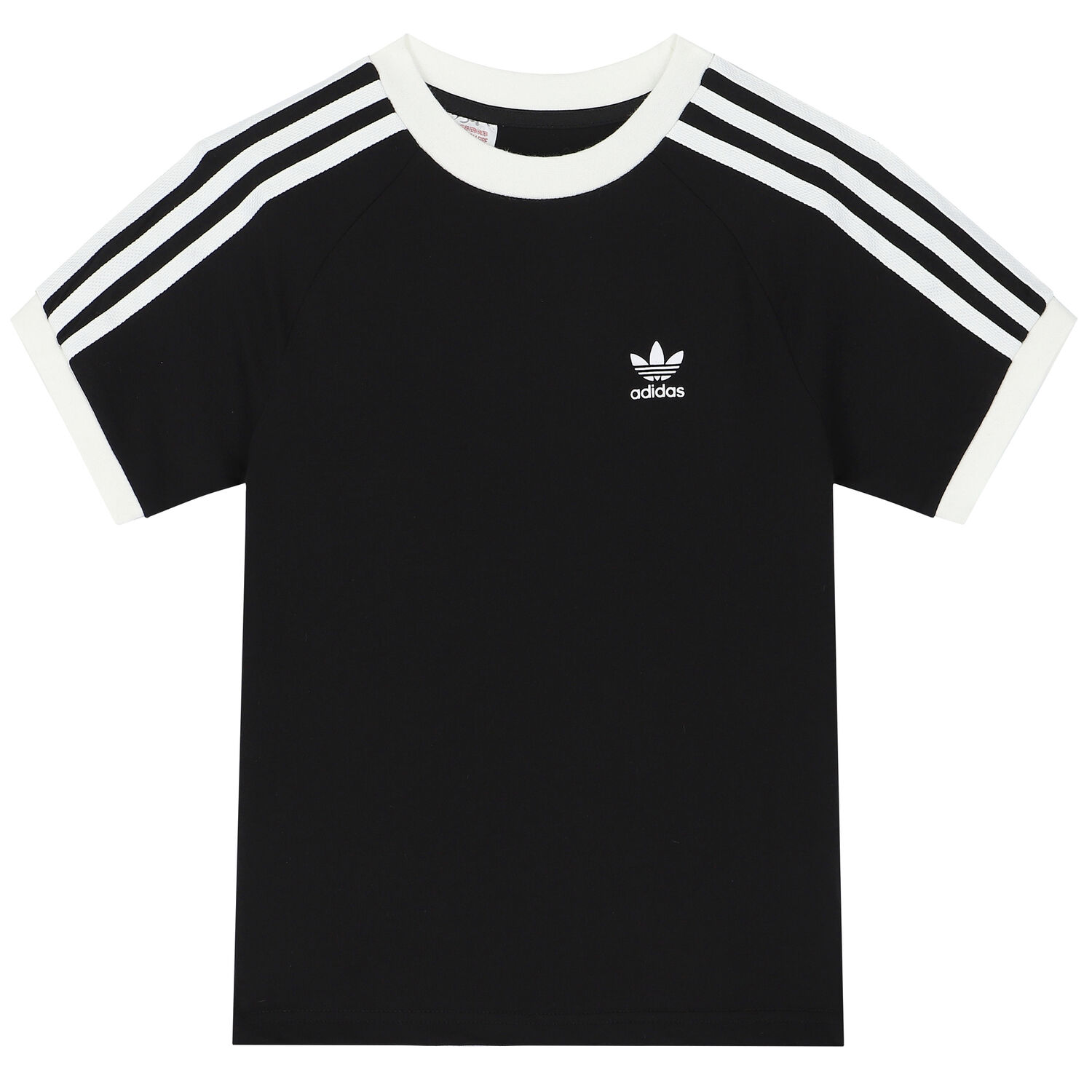 Black 3-Stripes Logo T-Shirt, 1, hi-res image number null