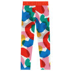 Girls Multicoloured Logo Leggings, 1, hi-res