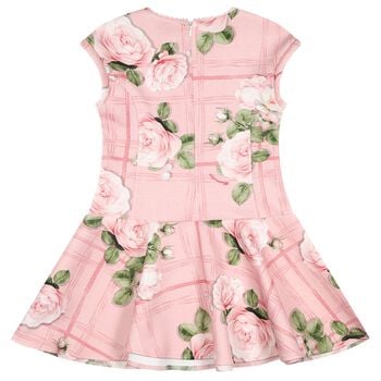 Girls Pink Rose Dress