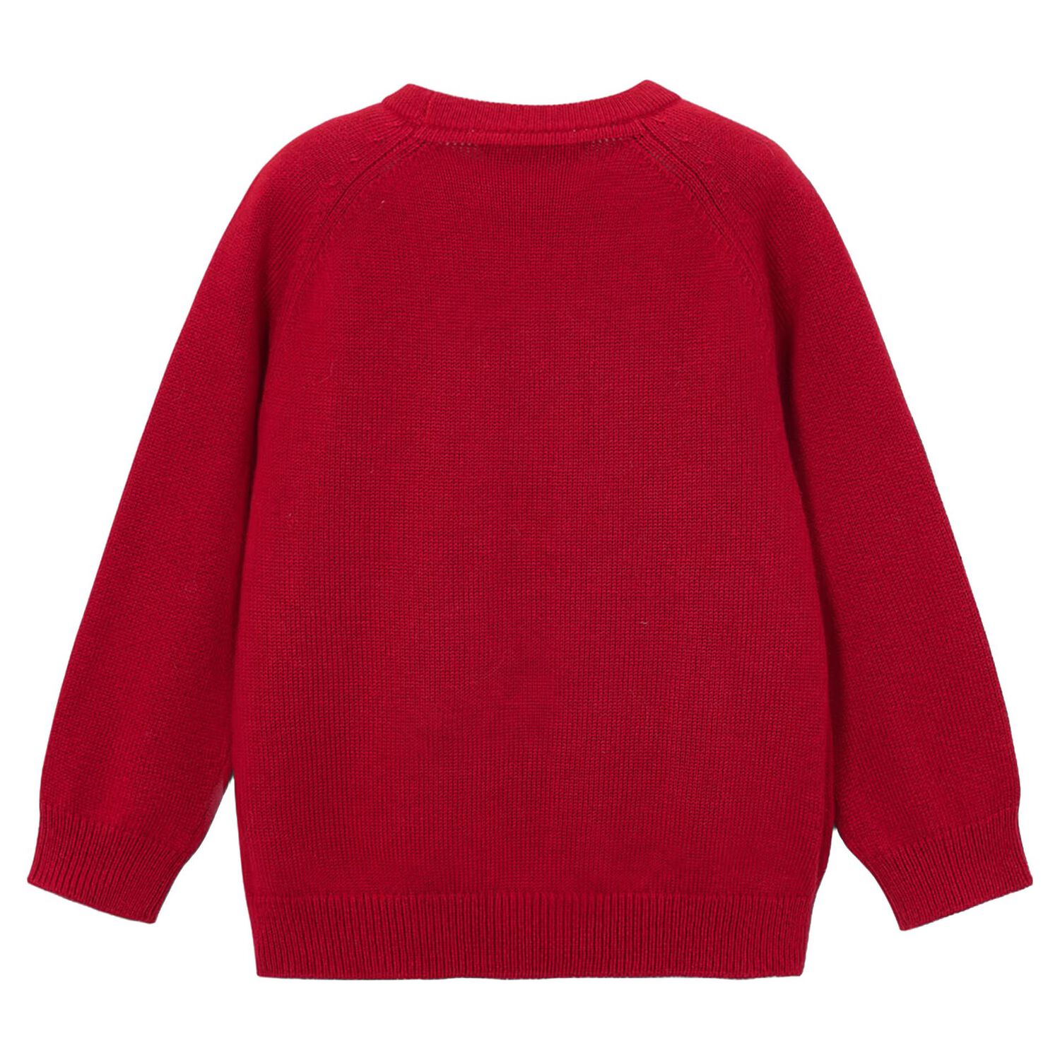 Boys Red Knitted Jumper, 1, hi-res
