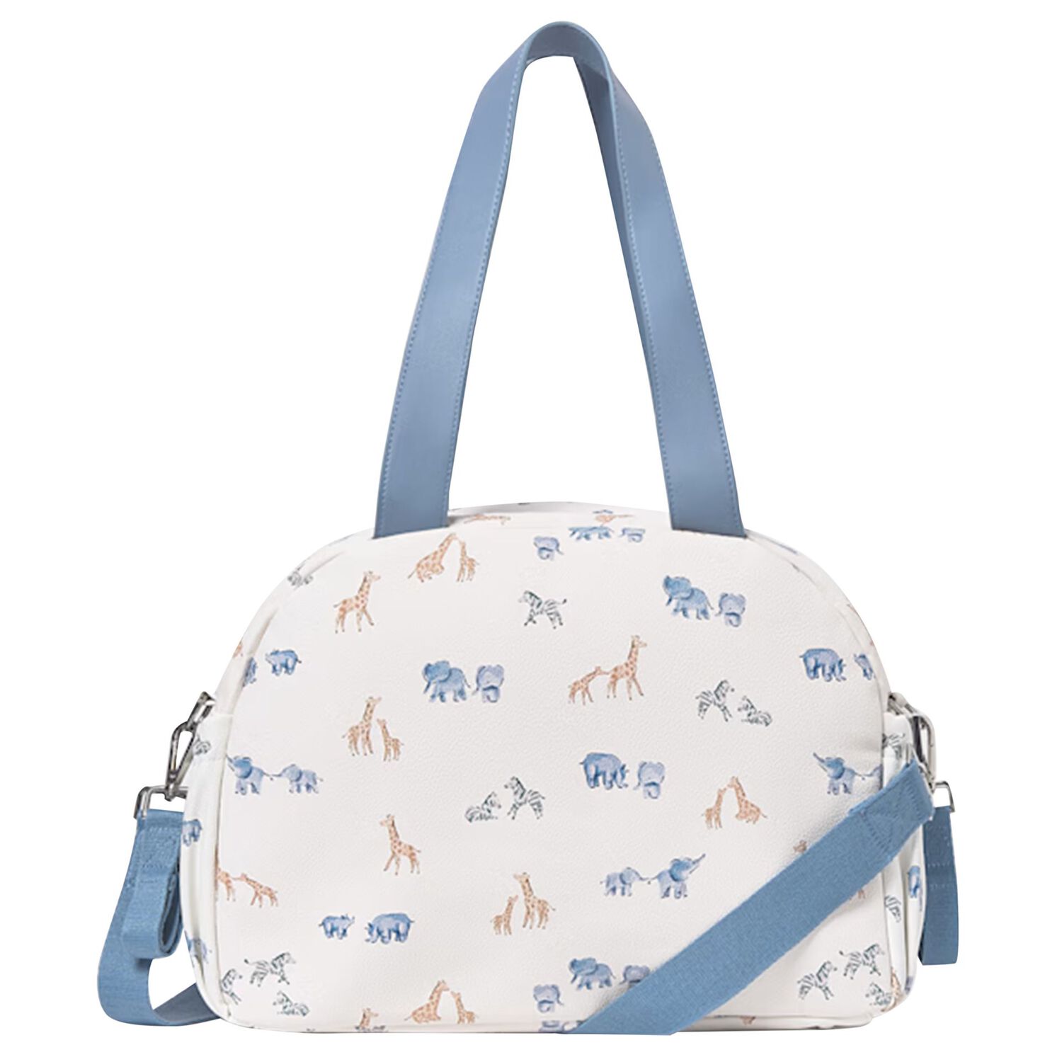 Baby Boys Ivory & Blue Changing Bag, 2, hi-res