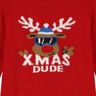 Red Reindeer Sweatshirt, 1, hi-res