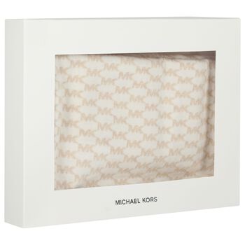 Baby Girls Ivory & Pink Blanket