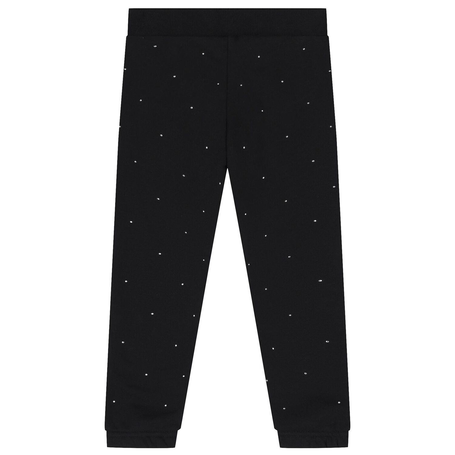 Girls Black Embellished Logo Joggers, 1, hi-res image number null