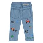 Younger Boys Blue Denim Jeans, 1, hi-res