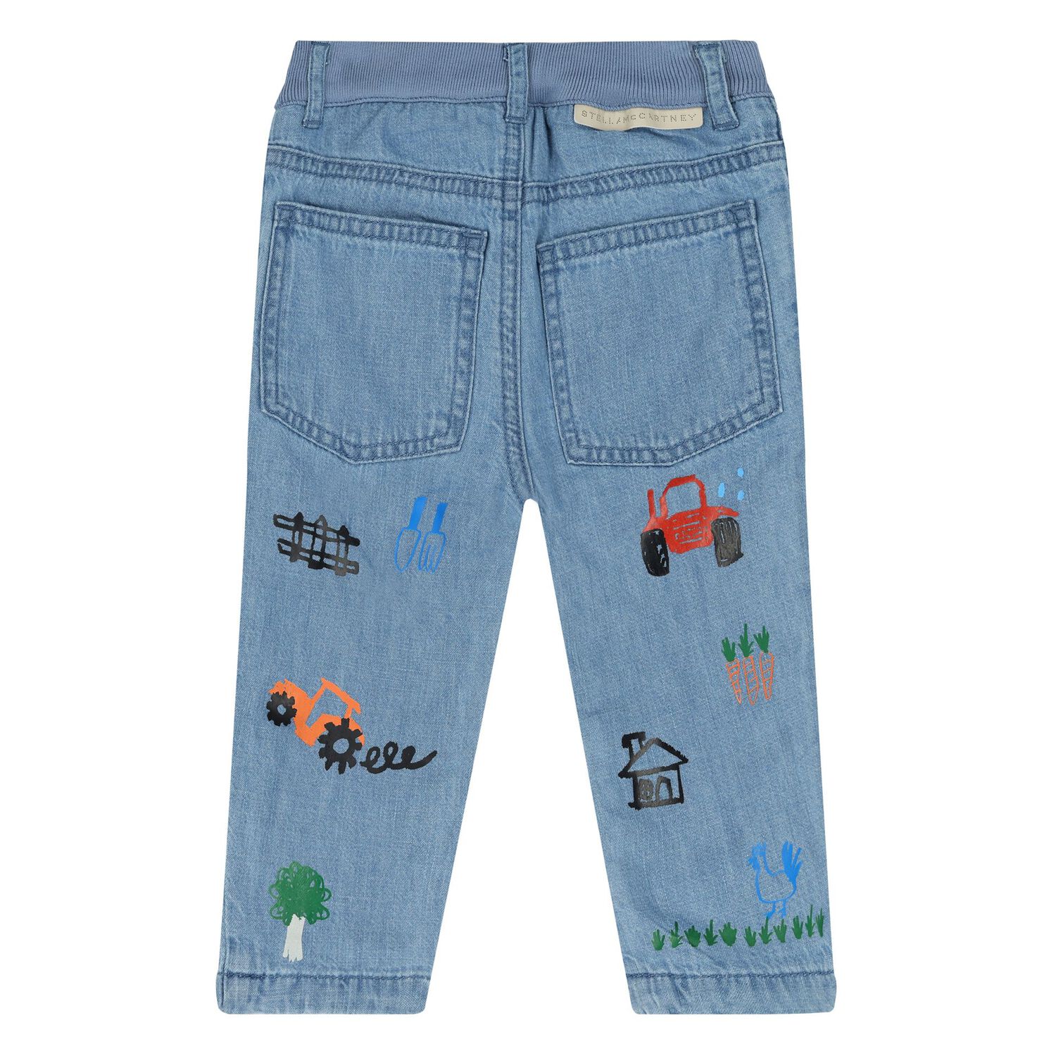 Younger Boys Blue Denim Jeans, 1, hi-res
