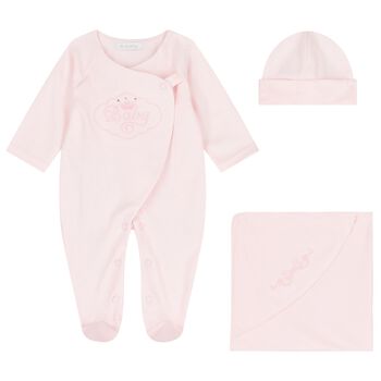 Baby Girls Pink Babygrow Gift Set