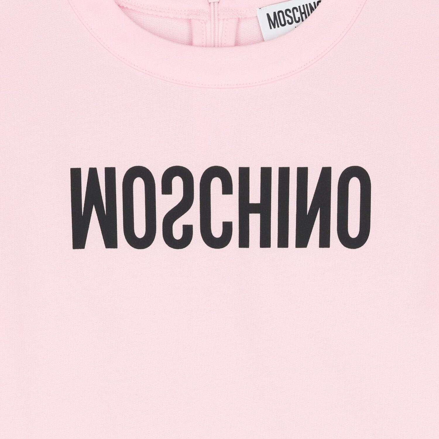 Girls Pink Logo Ruffled Sweatshirt, 1, hi-res