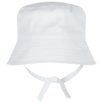 Baby Boys White Logo Hat 