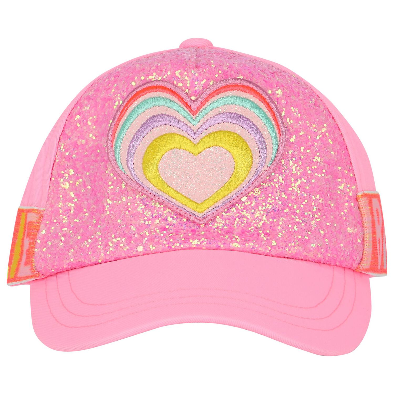 Girls Pink Glitter Cap, 1, hi-res