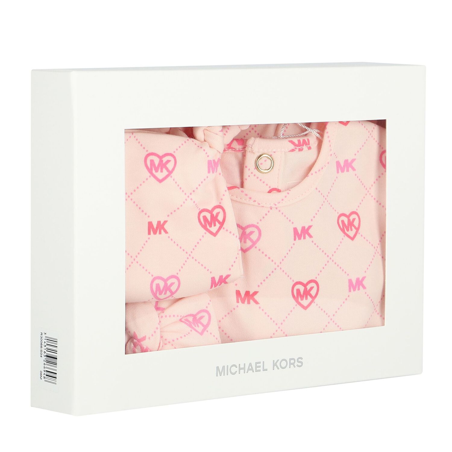 Baby Girls Pink Logo Babygrow Gift Set, 2, hi-res image number null