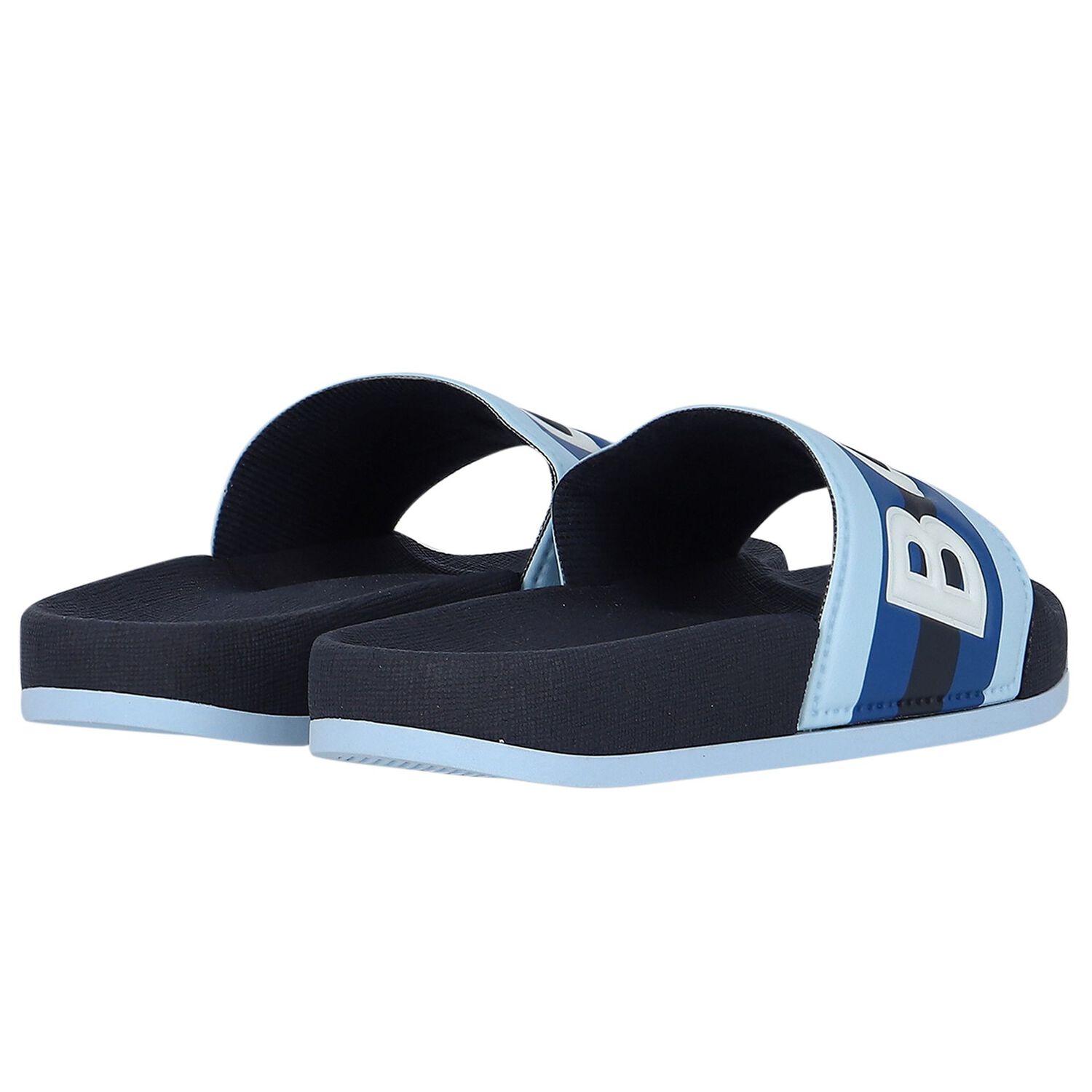 Boys Blue & Navy Blue Logo Sliders, 1, hi-res image number null