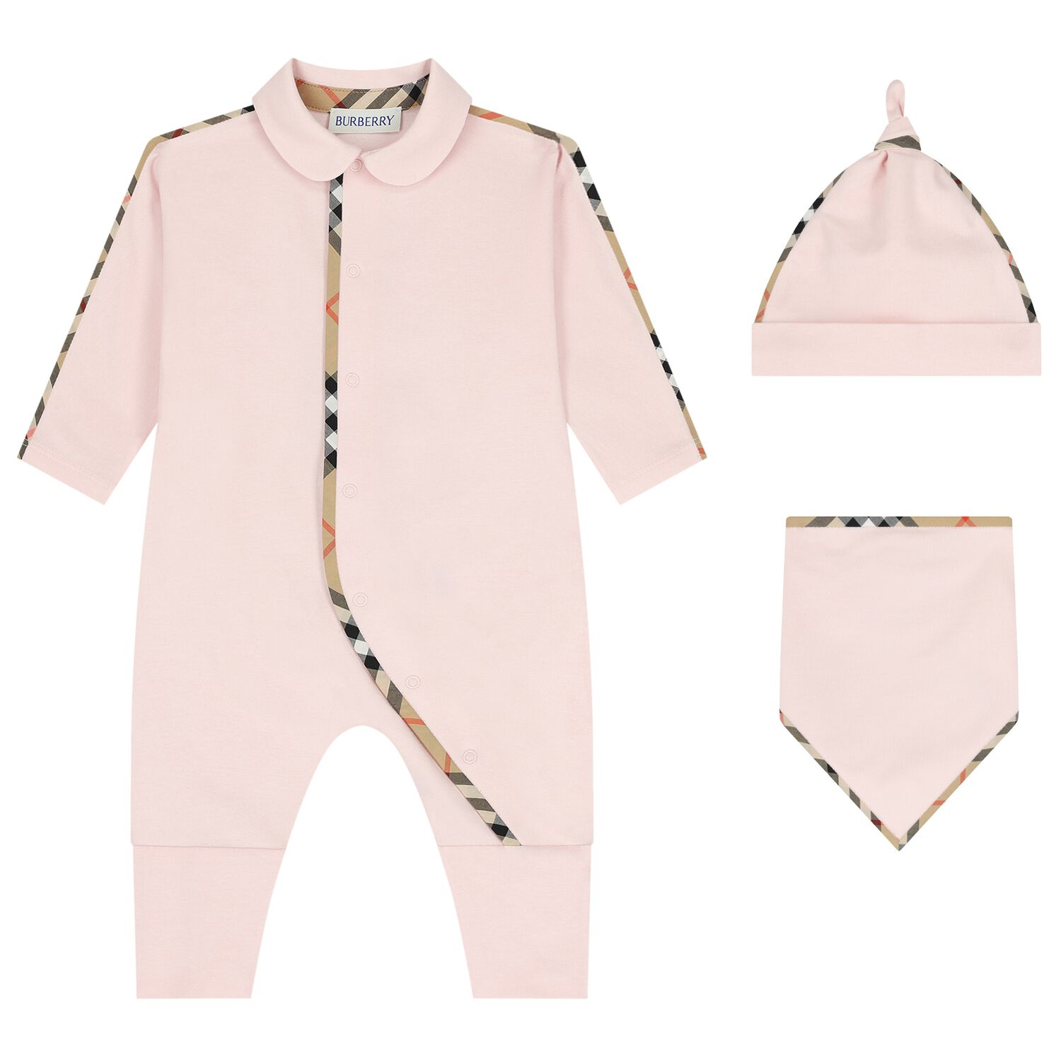 Baby Girls Pink Romper Gift Set, 1, hi-res