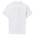 Boys White Polo Shirt, 1, hi-res