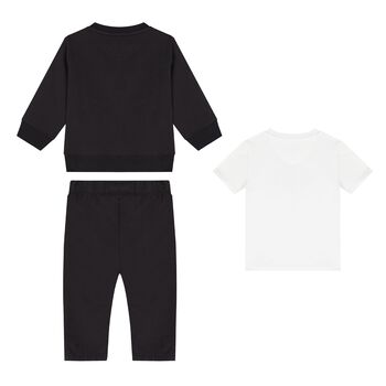 Black & White 3-Piece Tracksuit Gift Set