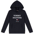 Boys Navy Blue Logo Tracksuit, 1, hi-res