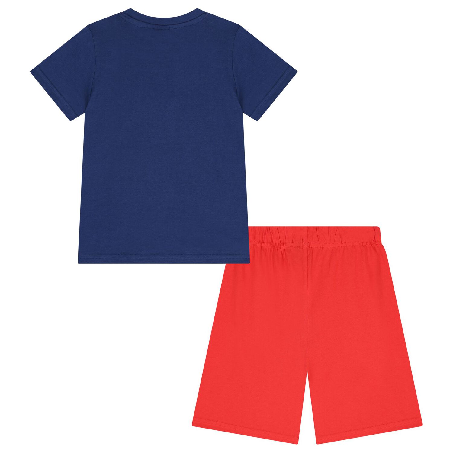Boys Navy Blue & Red Cars Shorts Set, 1, hi-res