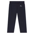 Baby Boys White & Navy Blue Trousers Set, 1, hi-res
