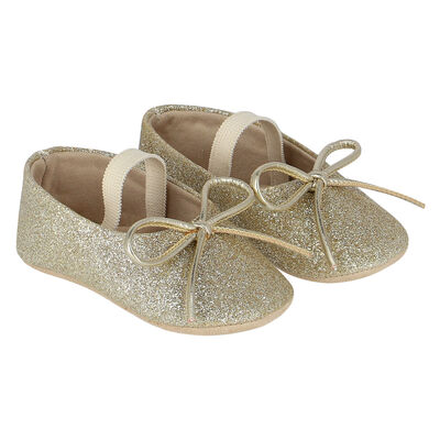 Baby Girls Gold Glitters Shoes