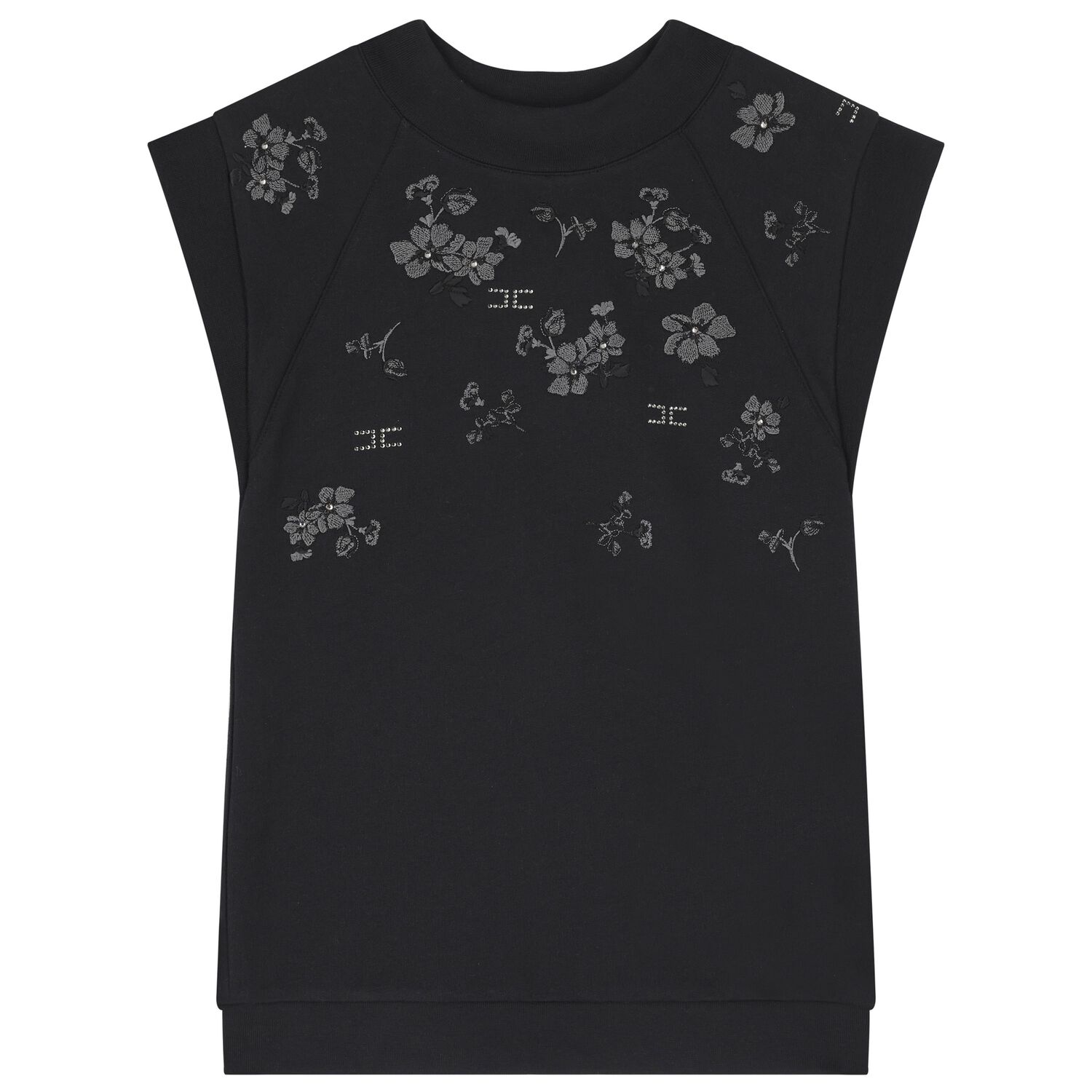 فستان بنات بطبعة الزهور باللون الاسود, 1, hi-res image number null