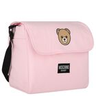 Girls Pink Teddy Bear Baby Changing Bag, 4, hi-res