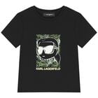 Boys Black Ikonik T-Shirt, 1, hi-res