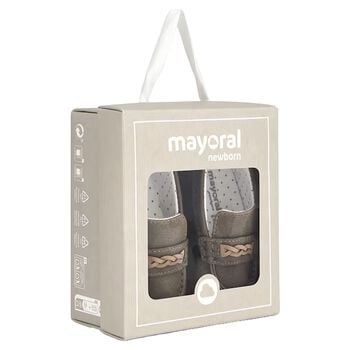 Baby Boys Beige Leather Pre Walker Moccasins